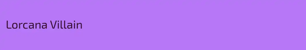 Lorcana Villain